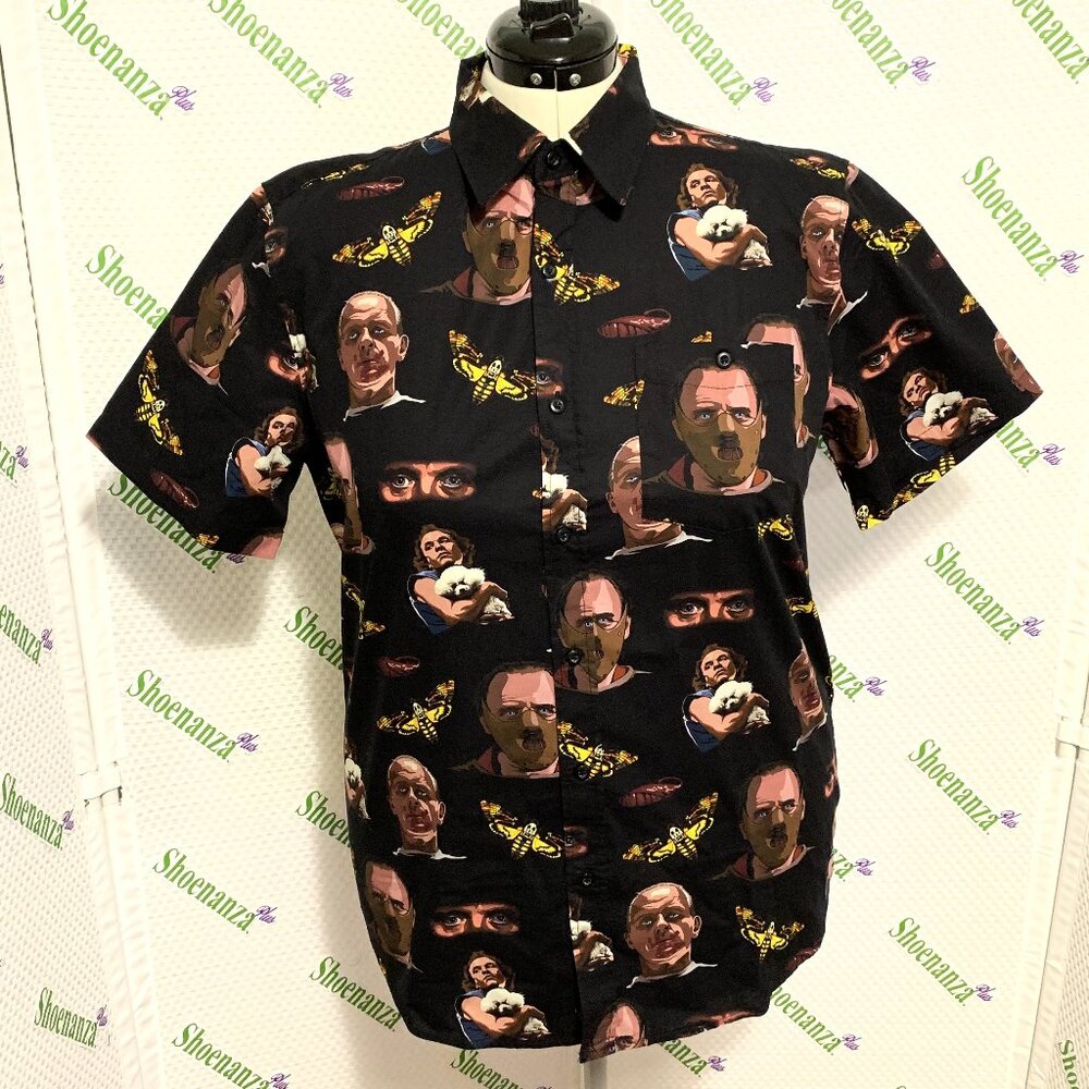 Middle Of Beyond Button Down Shirt Silence Of Lamb Hannibal MOB Halloween Men XL